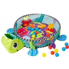 MATA EDUKACYJNA KOJEC DLA DZIECI 3W1 ŻÓŁW Z PIŁECZKAMI 0M+