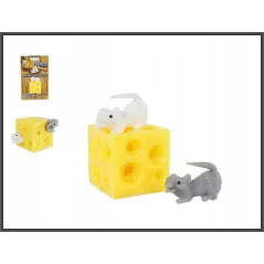 GNIOTEK SENSORYCZNY 2 MYSZKI W SERE SQUISHY MOCHI 3+