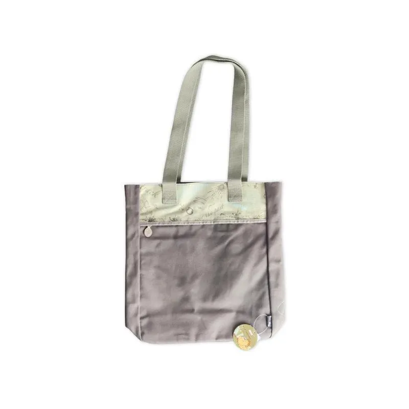 BRĄZOWA TORBA NA RAMIĘ WYTRZYMAŁA I PRAKTYCZNA