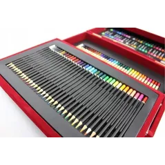 Zestaw Artystyczny W Drewnianej Walizce 168 Elementów