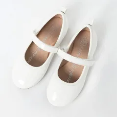 BALERINY DZIECIĘCE BIAŁE LAKIEROWANE ROZMIAR 28 COOL CLUB