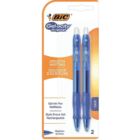 DŁUGOPIS ŻELOWY NIEBIESKI 0.7MM 2 SZT. BIC GEL-OCITY - BiC