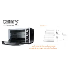 PIEKARNIK ELEKTRYCZNY Z ROŻNEM 35L 2200W CAMRY CR 6018 - Adler