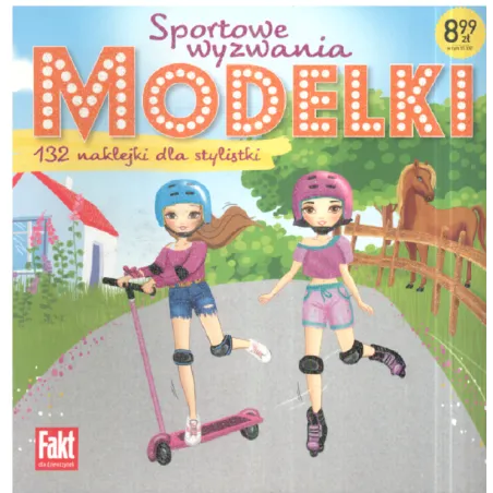 Modelki: Sportowe Wyzwania. 132 Naklejki Dla Stylistki
