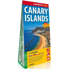 CANARY ISLANDS LAMINOWANA MAPA TURYSTYCZNA 1:150 000