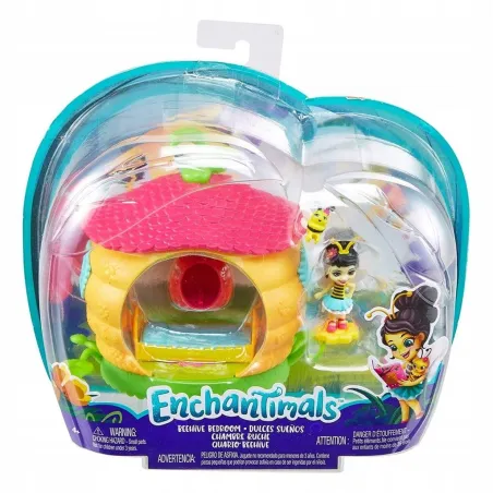 Enchantimals Kwitnący Ogród Zestaw Sypialnia Pszczółek Z Lalką Beetrice Bee I Pollen 4+