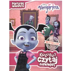 PORTRET WAMPIRA VAMPIRINA KOLORUJ, CZYTAJ, NAKLEJAJ Chelsea Beyl - Egmont