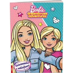 BARBIE DREAMHOUSE ADVENTURES. KOLOROWANKA Z NAKLEJKAMI - Ameet