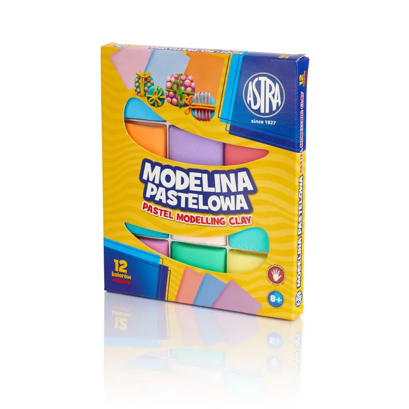 MODELINA ASTRA PASTELOWA 12 KOLORÓW 8+ - Astra
