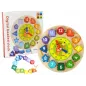 Drewniany Zegar Sorter Koraliki Do Nawlekania Lean Toys 3+