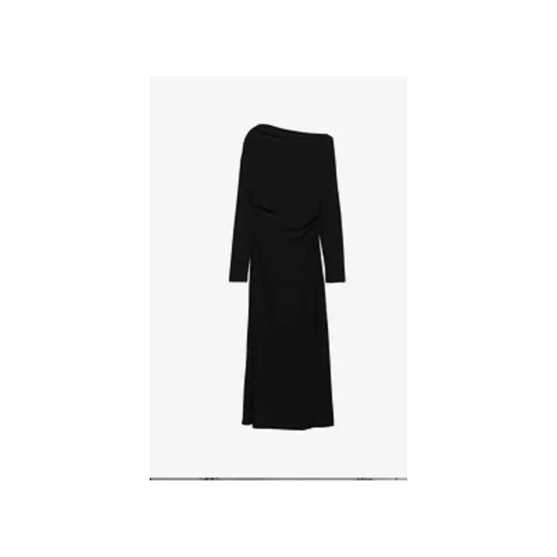 SUKIENKA CZARNA DŁUGI RĘKAW MARSZCZONA ROZMIAR S PULL&BEAR