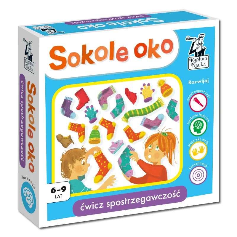 SOKOLE OKO ĆWICZ SPOSTRZEGAWCZOŚĆ KAPITAN NAUKA 6-9 LAT - Edgard