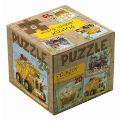 POJAZDY PUZZLE 60 ELEMENTÓW 3 W 1 3+ Nowicki Artur