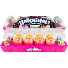 HATCHIMALS LIMMY EDISH GLAMFETTI FIGURKI W JAJKACH 12 SZTUK