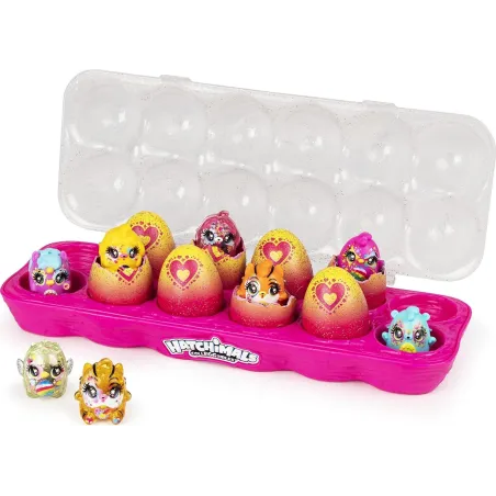 Hatchimals Limmy Edish Glamfetti Figurki W Jajkach 12 Sztuk