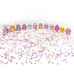 HATCHIMALS LIMMY EDISH GLAMFETTI FIGURKI W JAJKACH 12 SZTUK