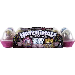 HATCHIMALS LIMMY EDISH GLAMFETTI FIGURKI W JAJKACH 12 SZTUK