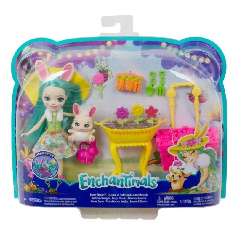 ENCHANTIMALS WIOSENNE KRÓLICZKI LALKA FLUFFY BUNNY Z AKCESORIAMI 4+