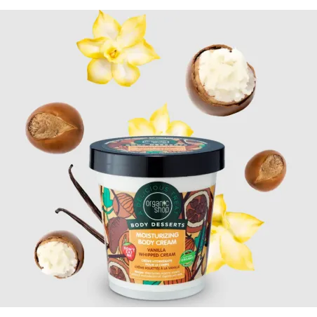 ORGANIC SHOP EKOLOGICZNY KREM DO CIAŁA WANILIOWA BITA ŚMIETANA 450 ML