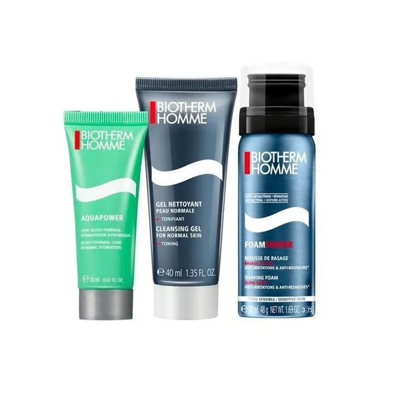 CLEANSING GEL ŻEL DO TWARZY 40ML + FOAM SHAVER PIANKA DO GOLENIA 50ML + OLIGO-THERMAL CARE ŻEL OCZYSZCZAJĄCY DO TWARZY 20M...