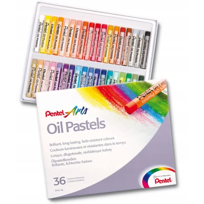 PASTELE OLEJOWE OLEJNE 36 KOLORÓW PHN36 PENTEL