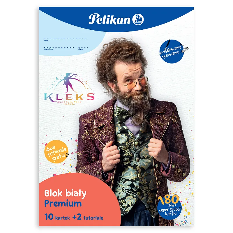 BLOK TECHNICZNY BIAŁY A4 12 KARTEK PELIKAN