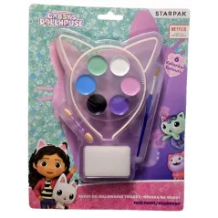 FARBY DO MALOWANIA TWARZY KOCI DOMEK GABI 6 KOLORÓW BEZPIECZNE I KREATYWNE STARPAK 3+