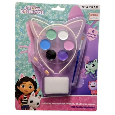 Farby Do Malowania Twarzy Koci Domek Gabi 6 Kolorów Bezpieczne I Kreatywne Starpak 3+