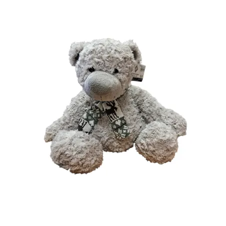 Miś Pluszowy 33 Cm W Świątecznym Szaliku 3+