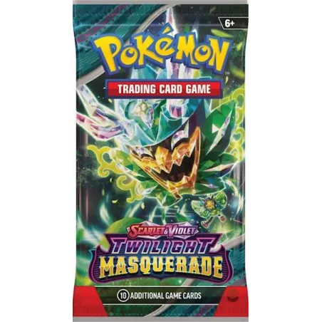 Pokemon Twilight Masquerade Booster 10 Losowych Kart 6+