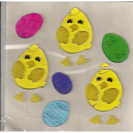 ZESTAW NAKLEJEK ŻELOWYCH WIELKANOC JUMI