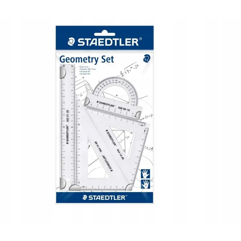 KOMPLET GEOMETRYCZNY STAEDTLER 20CM 4ELEMENTY