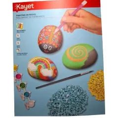 ZESTAW KREATYWNY MALOWANIE NA KAMIENIACH KAYET KIDS 3+