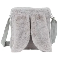 TOREBKA PLUSZOWA Z USZAMI SZARA DERFORM