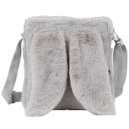 Torebka Pluszowa Z Uszami Szara Derform