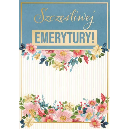 Karnet Szczęśliwej Emerytury Kartka Okolicznościowa