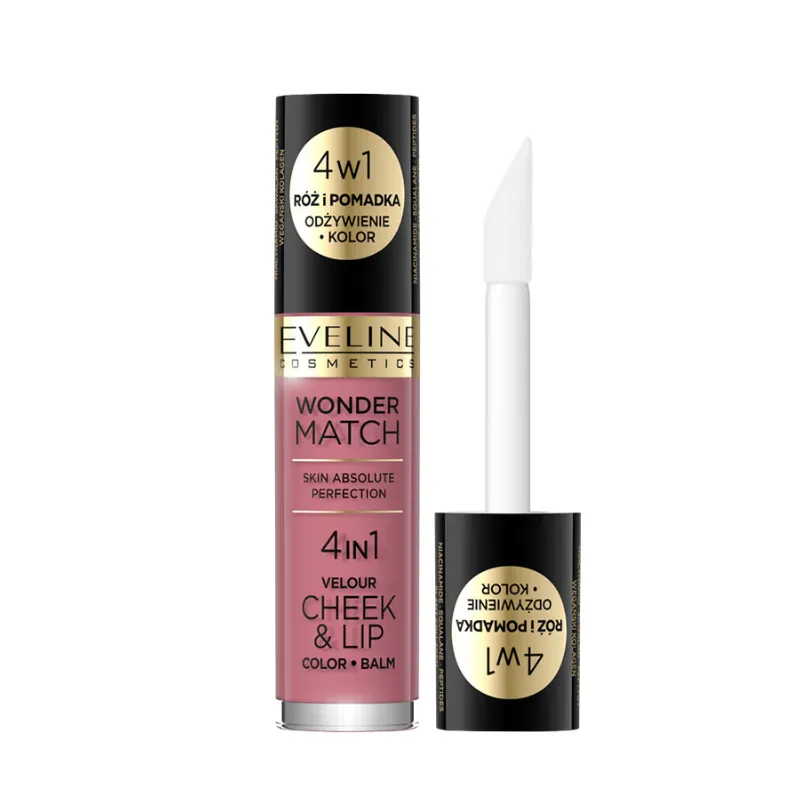 RÓŻ I POMADKA W PŁYNIE 04 4,5 ML EVELINE WONDER MATCH