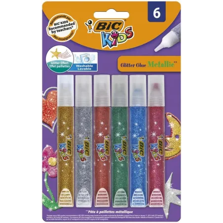 KLEJ BROKATOWY 6 KOLORÓW METALLIC BIC - BiC