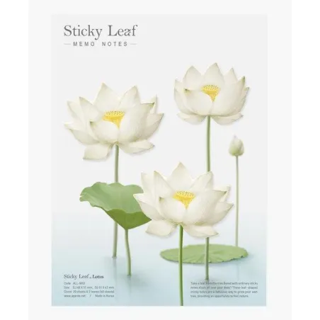 KARTKI SAMOPRZYLEPNE LOTOS BIAŁE ROZMIAR L