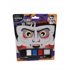 ZESTAW FARB DO MALOWANIA TWARZY Z MASKĄ DRAKULA KIDEA