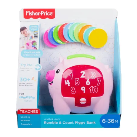 Edukacyjna Świnka Skarbonka Fisher Price 6M+