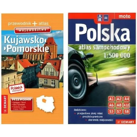 Kujawsko-Pomorskie Bory Tucholskie Przewodnik Ilustrowany Polska Niezwykła + Atlas Samochodowy Polski Pakiet