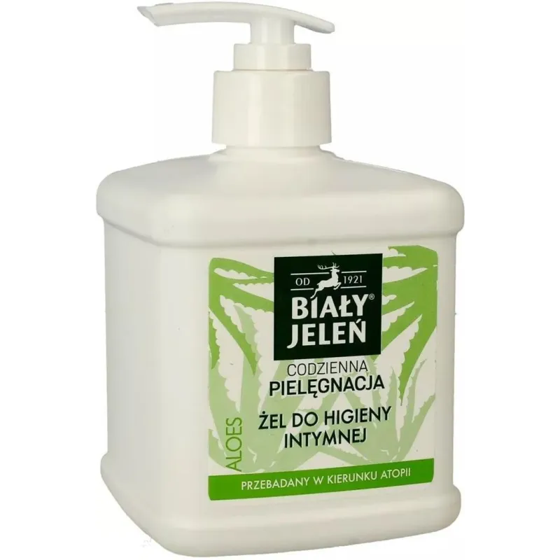 HIPOALERGICZNY ŻEL DO HIGIENY INTYMNEJ ALOES 500 ML BIAŁY JELEŃ II GATUNEK