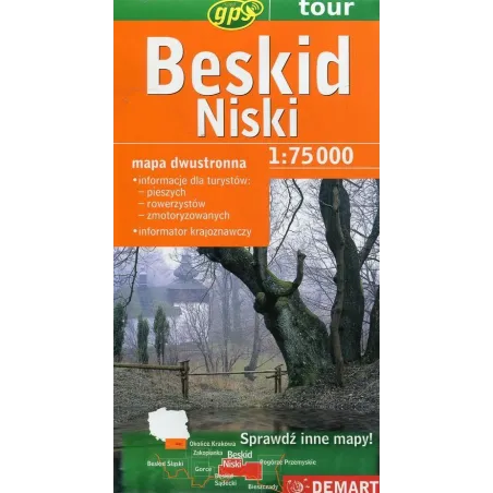 Beskid Niski Mapa Turystyczna 1:75 000