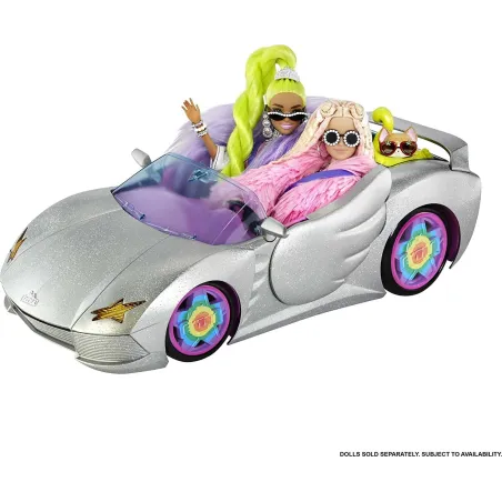 BARBIE EXTRA KABRIOLET GWIAZD DLA LALEK Z ZESTAWEM AKCESORIÓW 3+