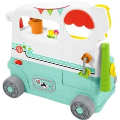 FISHER-PRICE UCZ SIĘ I ŚMIEJ WESOŁY KAMPER MALUCHA 3 POZIOMY NAUKI 9-36 MIESIĘCY