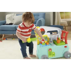 FISHER-PRICE UCZ SIĘ I ŚMIEJ WESOŁY KAMPER MALUCHA 3 POZIOMY NAUKI 9-36 MIESIĘCY