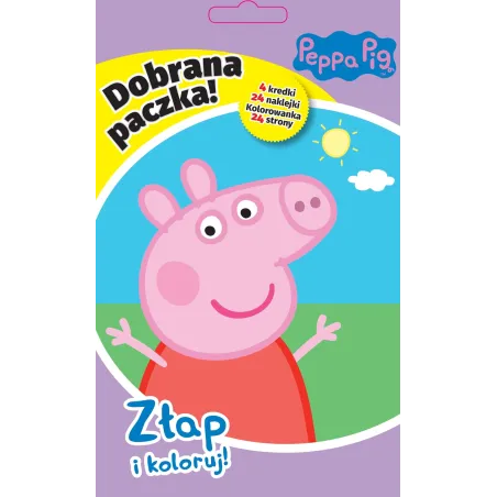 Świnka Peppa. Dobrana Paczka. Złap I Koloruj!