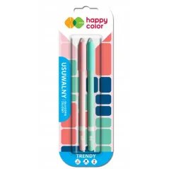 ZMYWALNE DŁUGOPISY HAPPY COLOR NIEBIESKIE 2SZT.