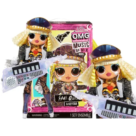 L.O.L. SURPRISE! LALKA O.M.G. MUSIC REMIX ROCK FAME QUEEN Z KEYTAREM 3+ II GATUNEK - MGA Entertainment LTD